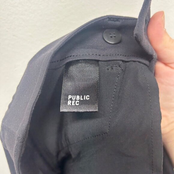 Public Rec Pants Womens 28x28 black All Day crop Straight Leg Golf Performance - Picture 6 of 9